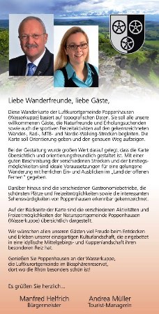 Die Neuauflage der Wanderkarte Poppenhausen kann in der Tourist-Information im Rathaus erworben werden